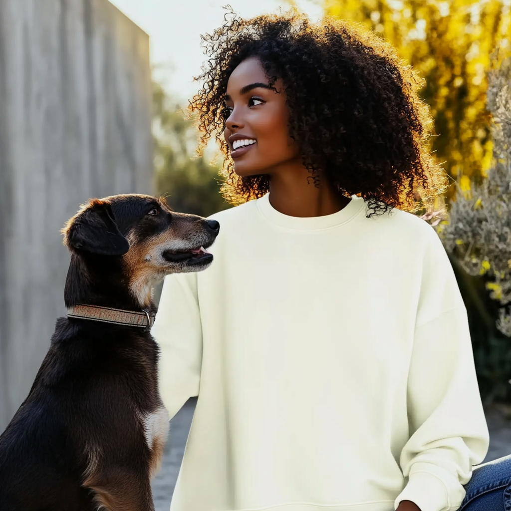 NUGGAL Unisex Pet Hair Resistant Tech Sweatshirt
