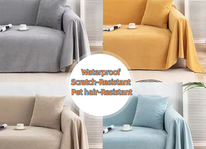 NUGGAL Waterproof & Anti-Scratch Nordic Style Sofa Cover for Pet Family