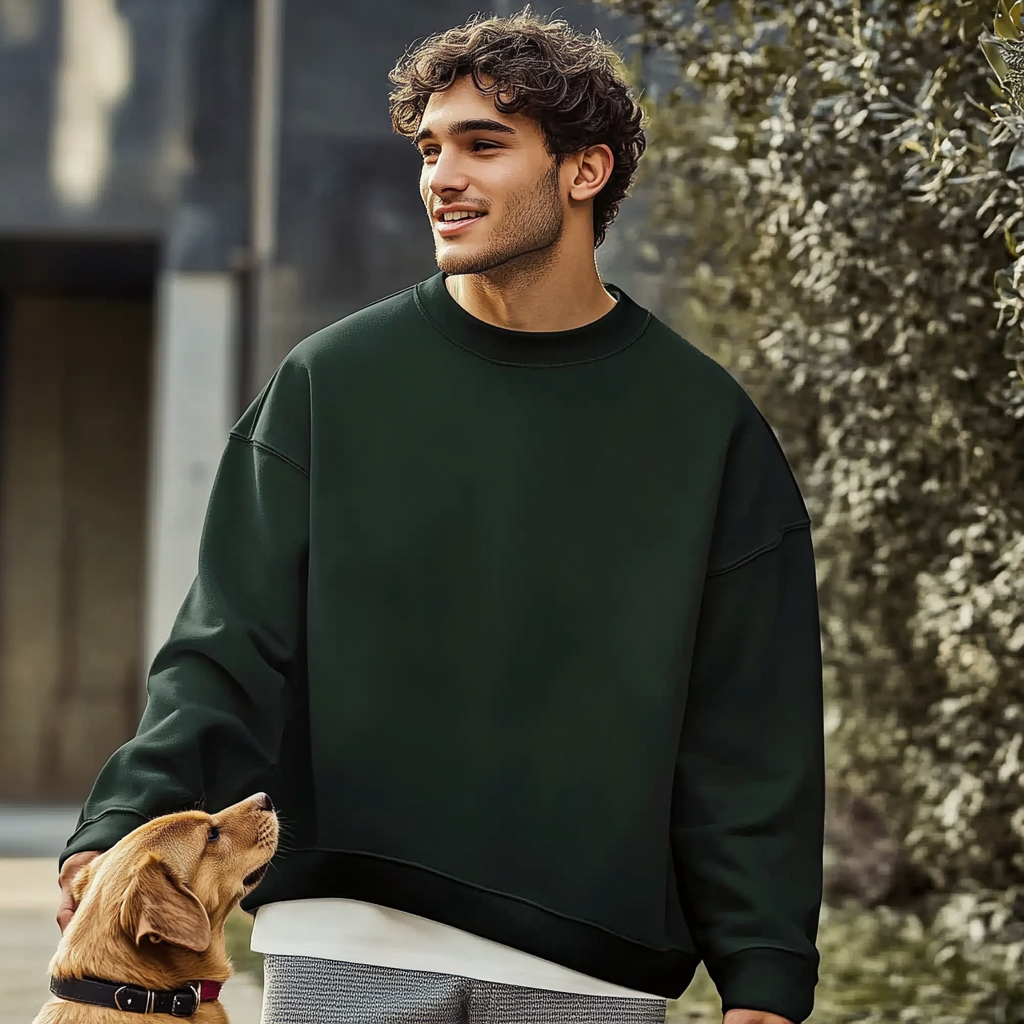 NUGGAL Unisex Pet Hair Resistant Tech Sweatshirt
