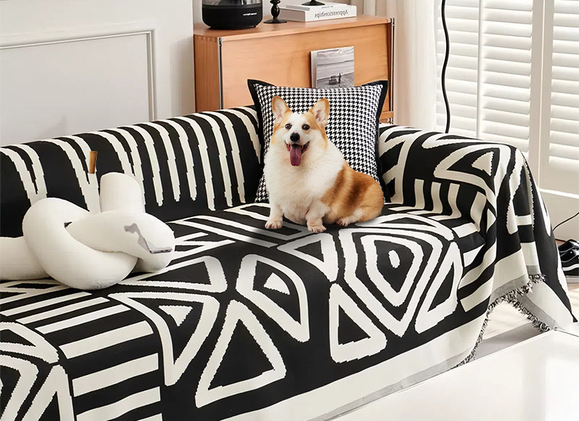 NUGGAL Bohemian All-Season Universal Light Luxury Scratch-Resistant Sofa Cover for Pet Family