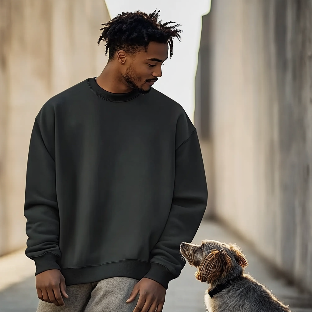 NUGGAL Unisex Pet Hair Resistant Tech Sweatshirt