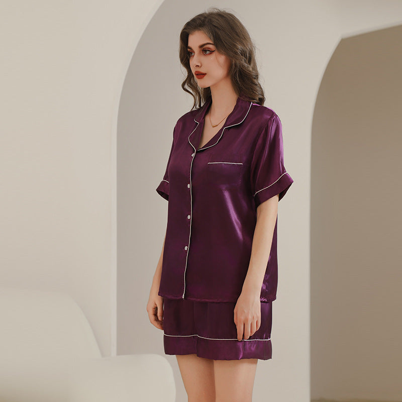 NUGGAL Pet Hair Resistant Women Silken Elegance Loungewear Set
