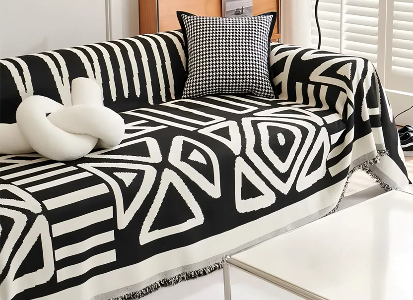 NUGGAL Bohemian All-Season Universal Light Luxury Scratch-Resistant Sofa Cover for Pet Family