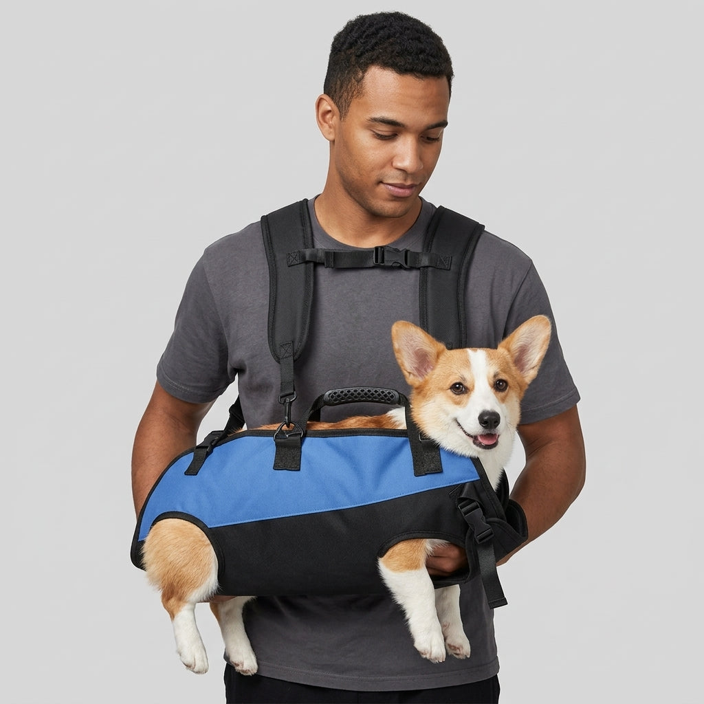 NUGGAL Multi-Functional Airlift Dog Backpack Carrier: Dual-Shoulder Ha