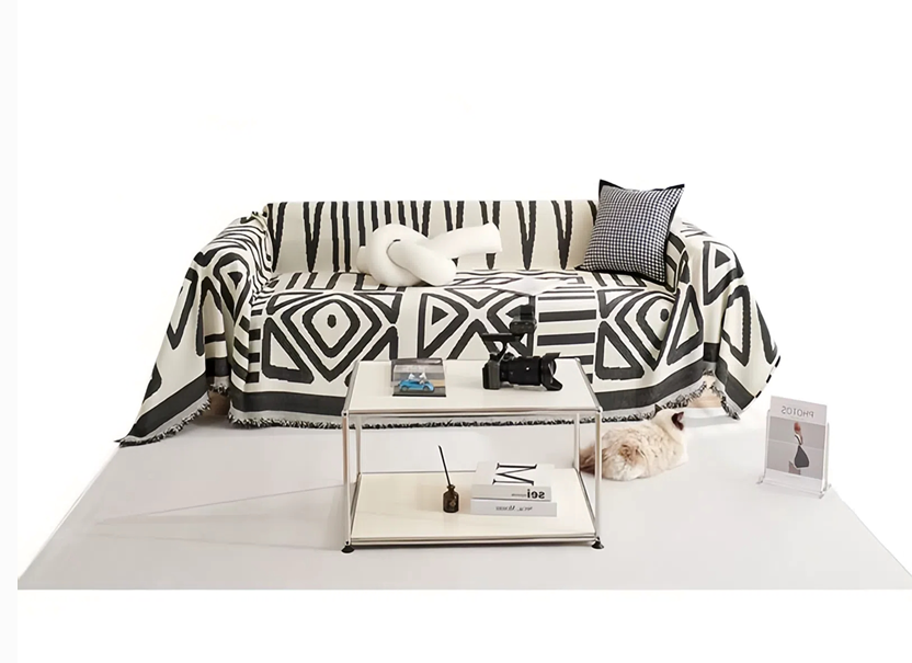 NUGGAL Bohemian All-Season Universal Light Luxury Scratch-Resistant Sofa Cover for Pet Family