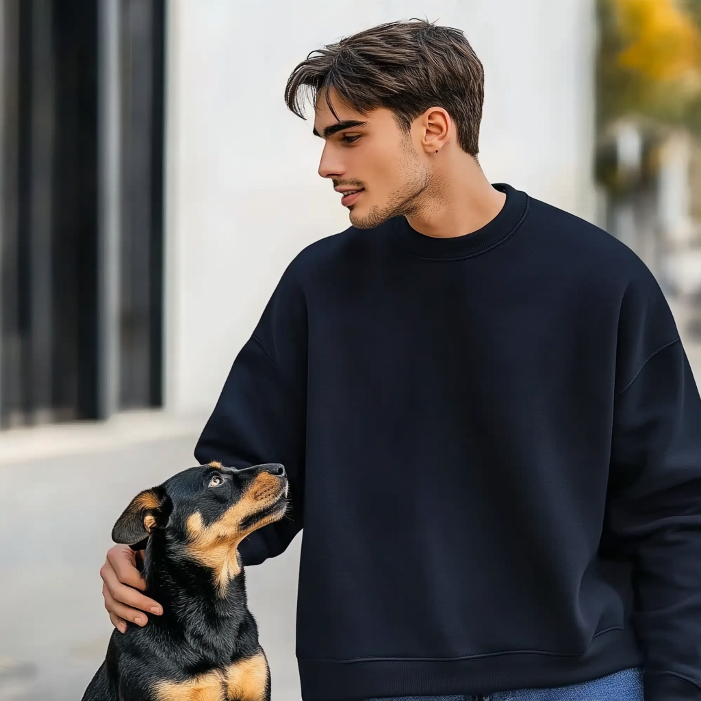 NUGGAL Unisex Pet Hair Resistant Tech Sweatshirt