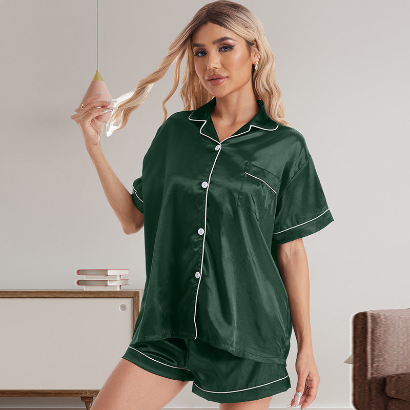 NUGGAL Pet Hair Resistant Women Silken Elegance Loungewear Set