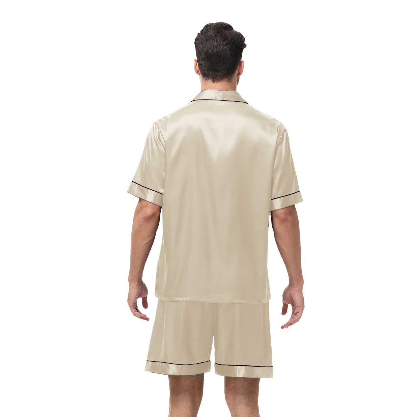 NUGGAL Pet Hair Resistant Men Silken Elegance Loungewear Set