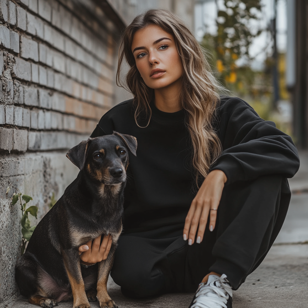 NUGGAL Unisex Pet Hair Resistant Tech Sweatshirt
