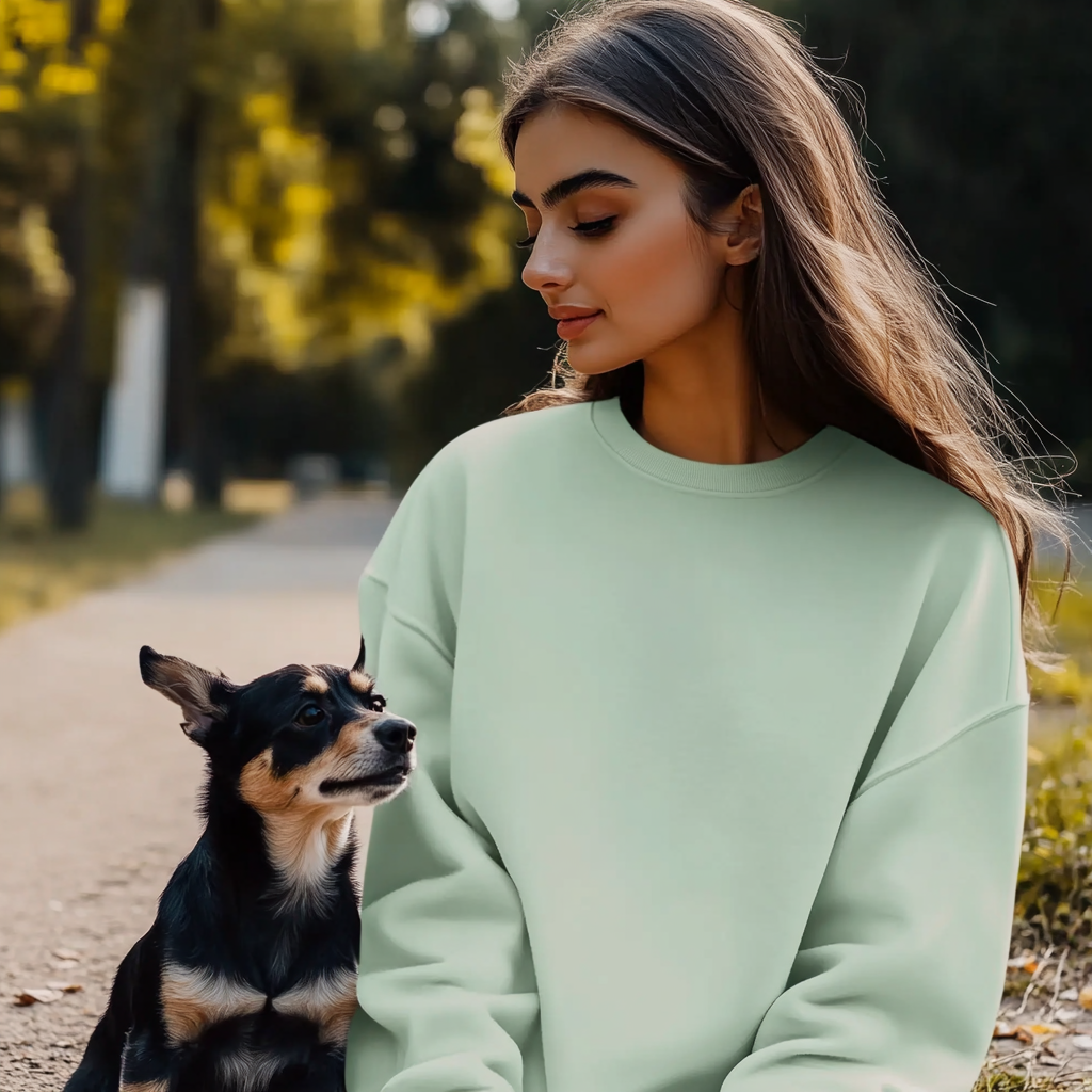 NUGGAL Unisex Pet Hair Resistant Tech Sweatshirt