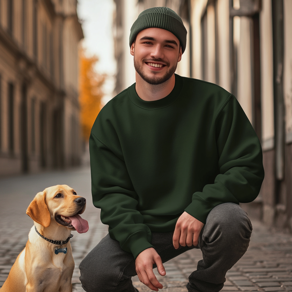 NUGGAL Unisex Pet Hair Resistant Tech Sweatshirt