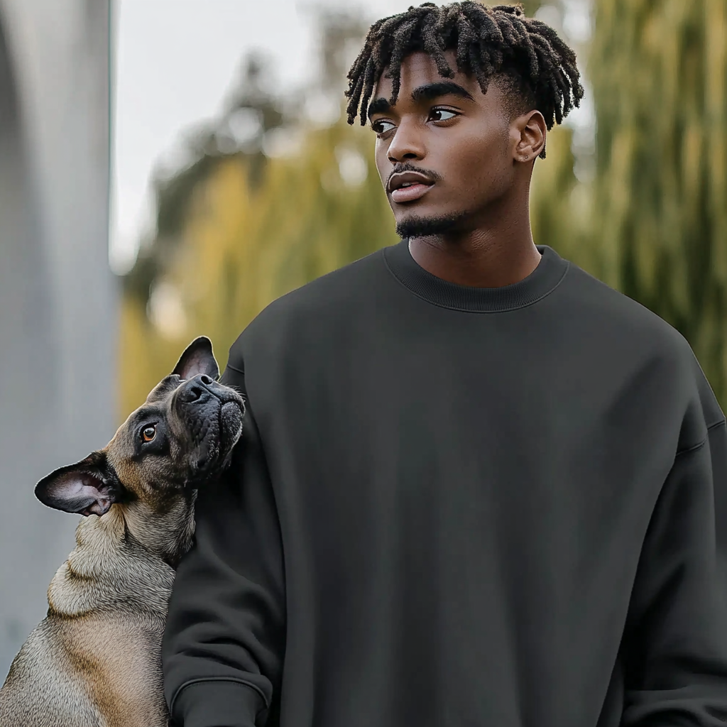 NUGGAL Unisex Pet Hair Resistant Tech Sweatshirt