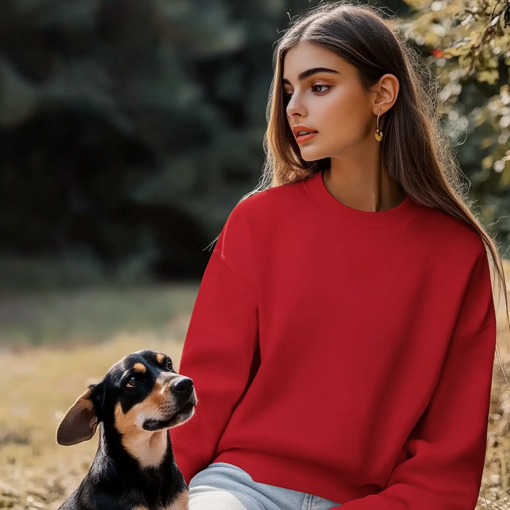 NUGGAL Unisex Pet Hair Resistant Tech Sweatshirt