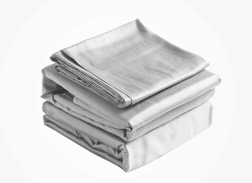 NUGGAL Pet Hair Repellent Bamboo Sheet & Duvet Cover Set Airy Grey