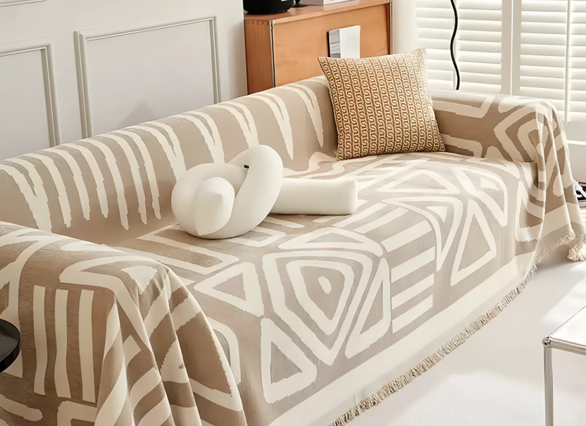 NUGGAL Bohemian All-Season Universal Light Luxury Scratch-Resistant Sofa Cover for Pet Family