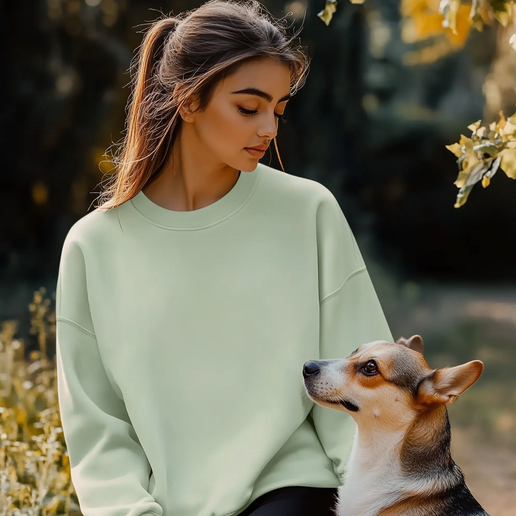 NUGGAL Unisex Pet Hair Resistant Tech Sweatshirt