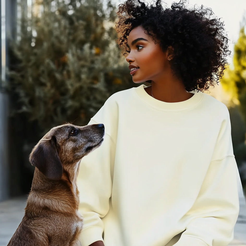NUGGAL Unisex Pet Hair Resistant Tech Sweatshirt