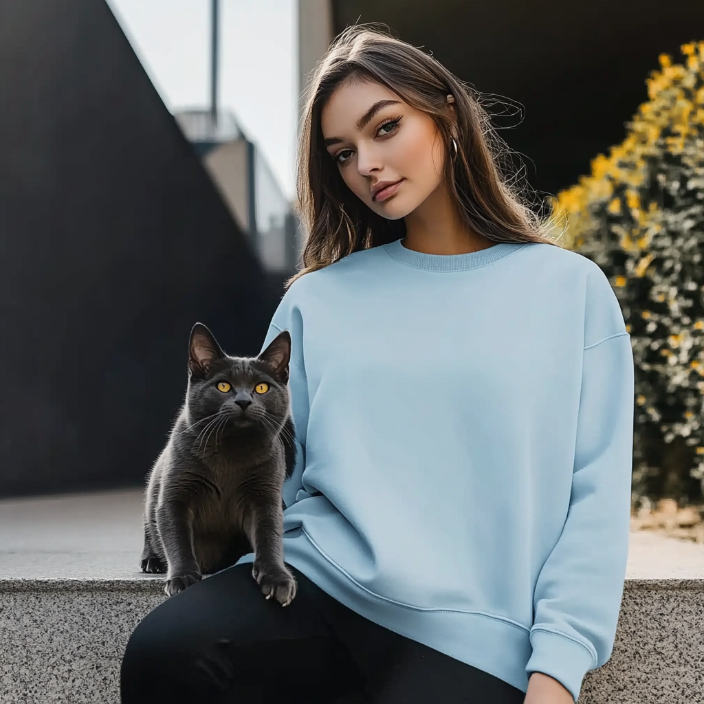NUGGAL Unisex Pet Hair Resistant Tech Sweatshirt
