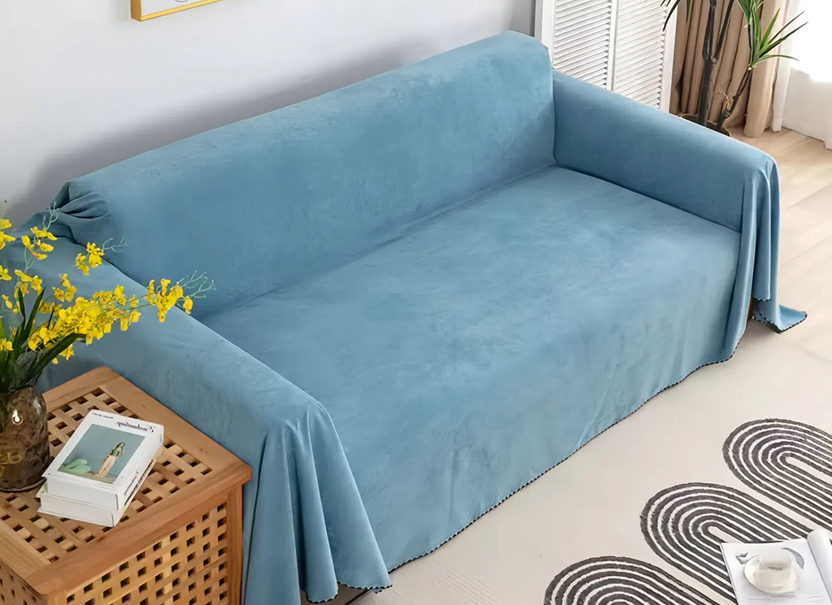 NUGGAL Waterproof & Anti-Scratch Nordic Style Sofa Cover for Pet Family
