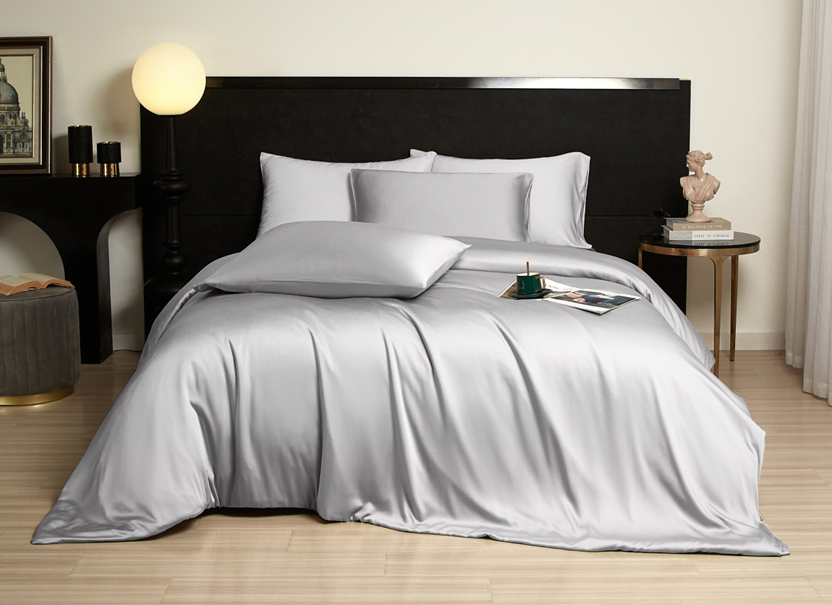NUGGAL Pet Hair-Resistant Bamboo Full Sheet & Duvet Cover Set – Ultimate Eco-Friendly Comfort for Pet Owners