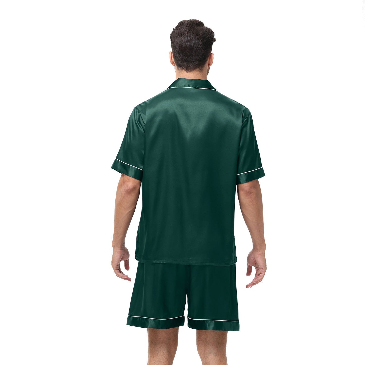 NUGGAL Pet Hair Resistant Men Silken Elegance Loungewear Set