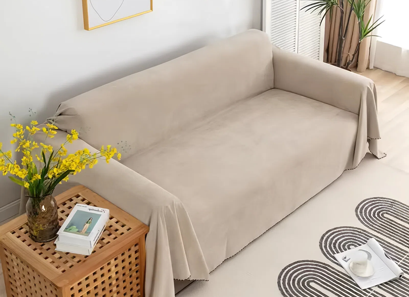 NUGGAL Waterproof & Anti-Scratch Nordic Style Sofa Cover for Pet Family