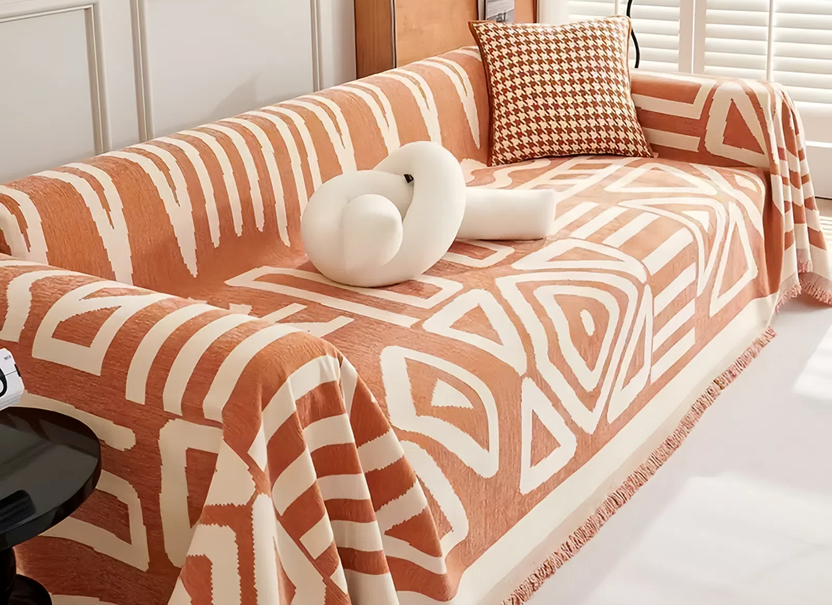 NUGGAL Bohemian All-Season Universal Light Luxury Scratch-Resistant Sofa Cover for Pet Family