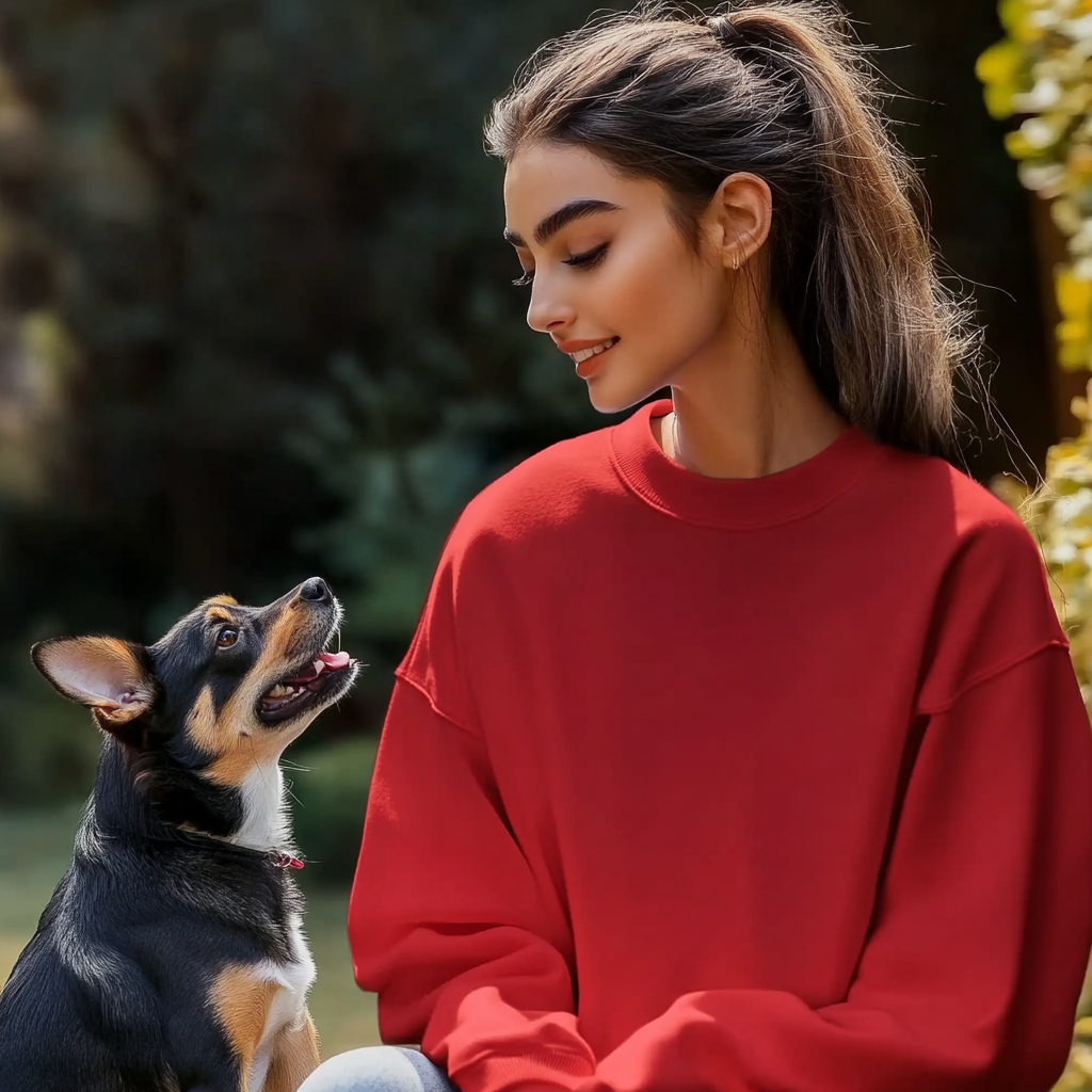 NUGGAL Unisex Pet Hair Resistant Tech Sweatshirt