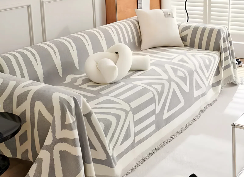 NUGGAL Bohemian All-Season Universal Light Luxury Scratch-Resistant Sofa Cover for Pet Family