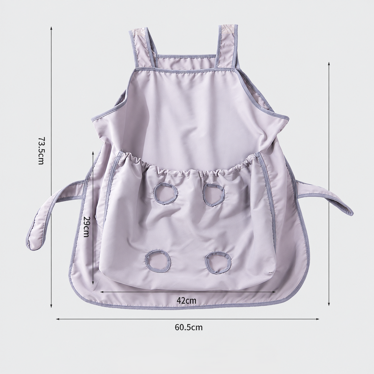 NUGGAL Pet Grooming & Petting Apron with Paw Openings – Hands-Free Pet Apron for Nail Trimming, Grooming & Cuddling
