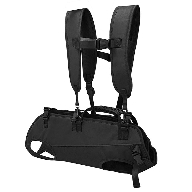 NUGGAL Multi-Functional Airlift Dog Backpack Carrier: Dual-Shoulder Harness & Mobility Aid for Cycling and Outdoors