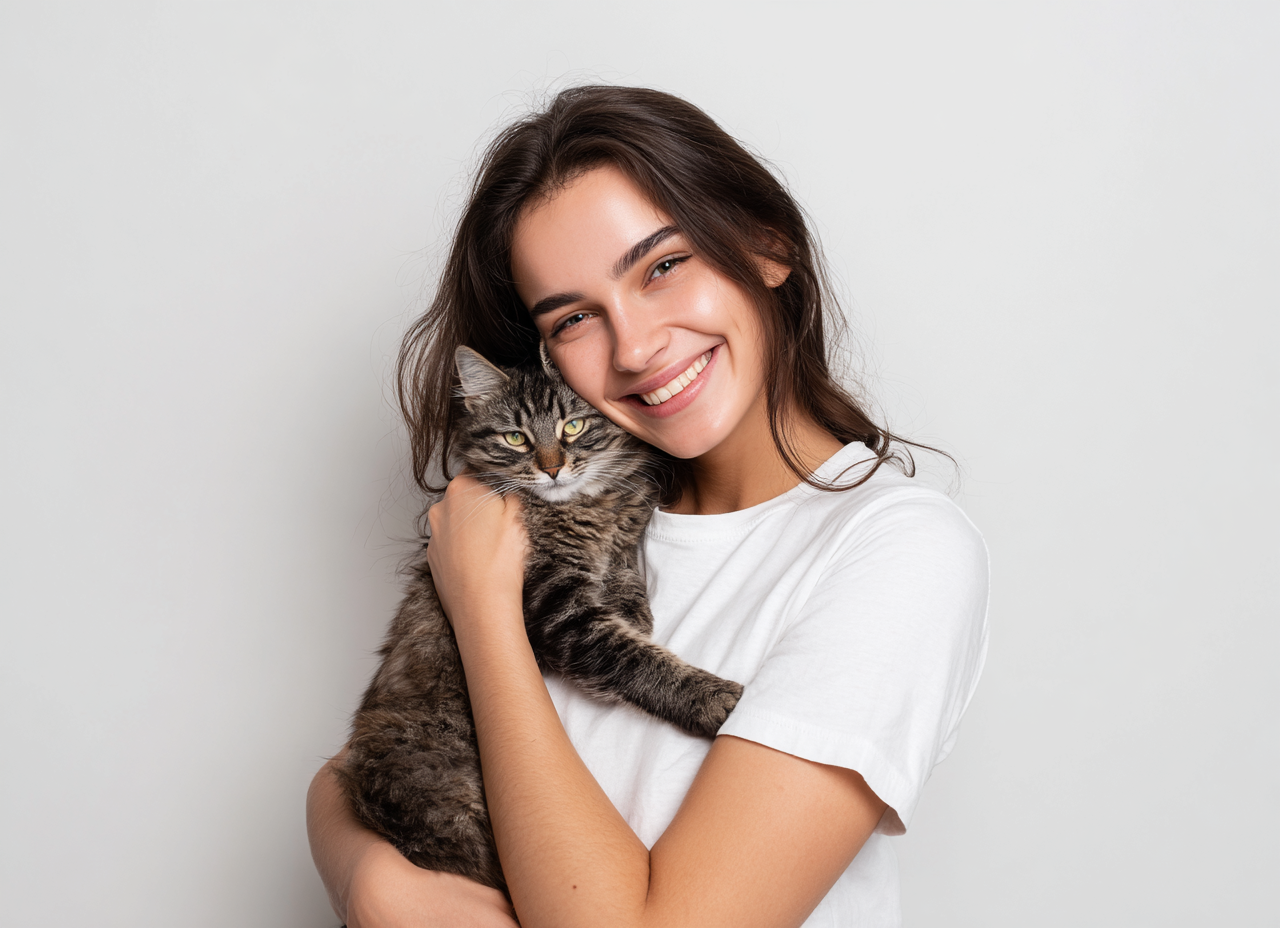 NUGGAL Unisex Pet Hair Resistant Tech T-shirt Classic White