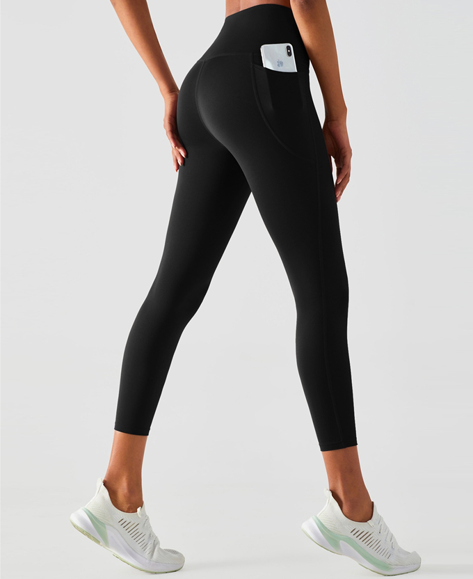 NUGGAL Pet Hair Resistant Body Sculpt Tech Leggings with Side Pocket