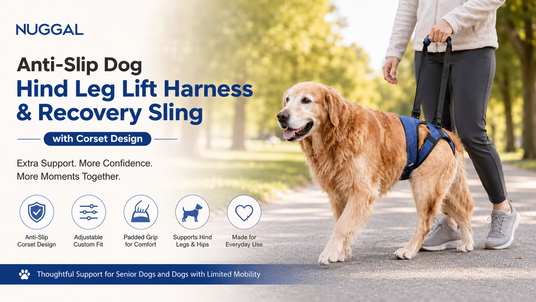 Give Them a Little Extra Support: Meet the NUGGAL Anti-Slip Dog Hind Leg Lift Harness