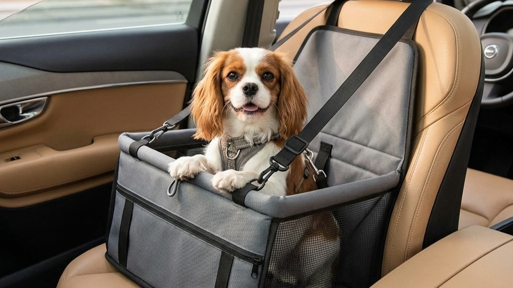 Hit the Road Safely: Introducing the NUGGAL Premium Pet Car Booster Seat & Carrier! 🚗🐾