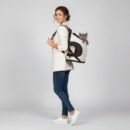 NUGGAL Portable Chest or Back Pet Carrier Backpack for Outdoor Travel and Walking