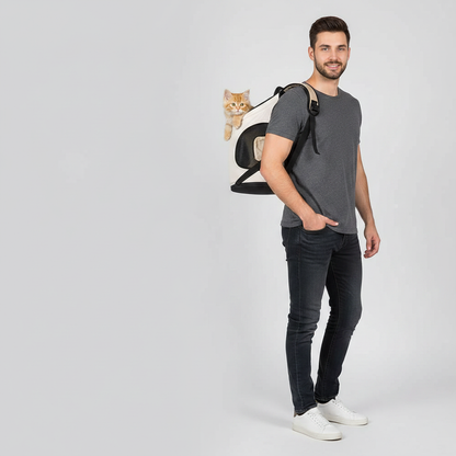 NUGGAL Portable Chest or Back Pet Carrier Backpack for Outdoor Travel and Walking