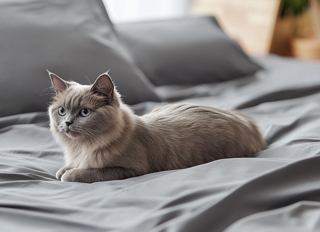 NUGGAL Pet Hair-Resistant Bamboo Flat Sheet – Soft, Sustainable, and Pet-Friendly Comfort