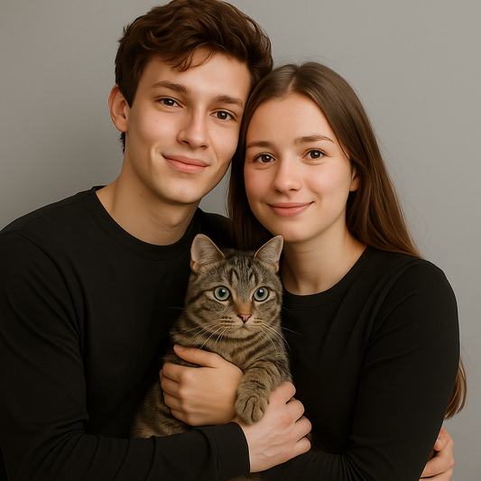 NUGGAL Unisex Pet Hair Resistant Tech T-shirt Long Sleeve Classic Black