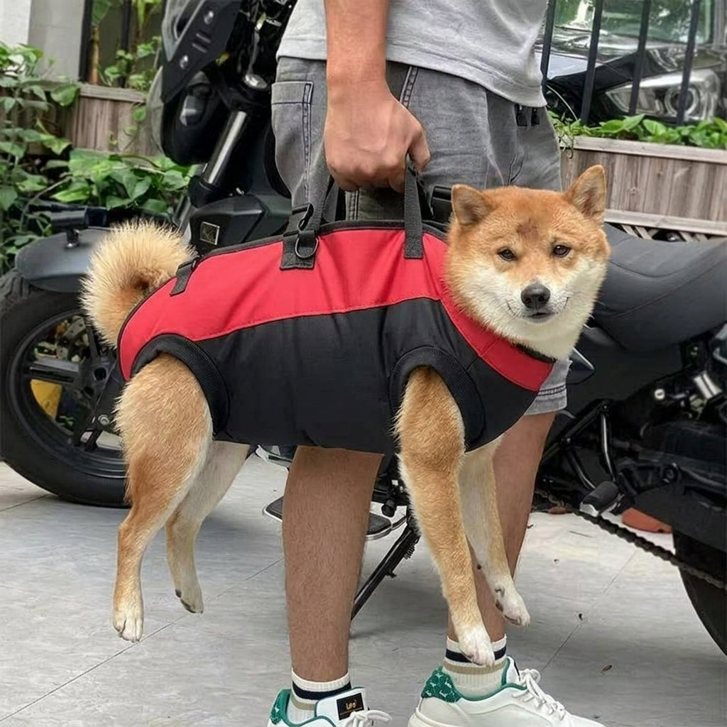 NUGGAL Multi-Functional Airlift Dog Backpack Carrier: Dual-Shoulder Harness & Mobility Aid for Cycling and Outdoors