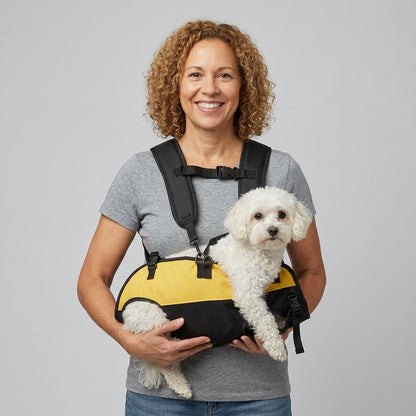 NUGGAL Multi-Functional Airlift Dog Backpack Carrier: Dual-Shoulder Harness & Mobility Aid for Cycling and Outdoors