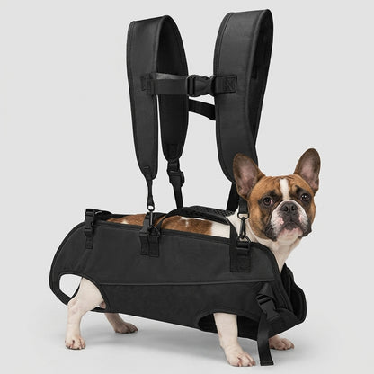 NUGGAL Multi-Functional Airlift Dog Backpack Carrier: Dual-Shoulder Harness & Mobility Aid for Cycling and Outdoors