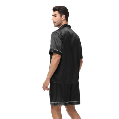 NUGGAL Pet Hair Resistant Men Silken Elegance Loungewear Set
