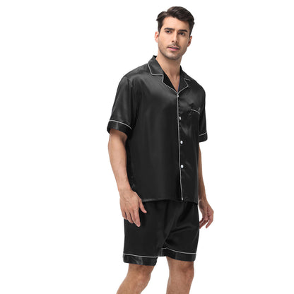 NUGGAL Pet Hair Resistant Men Silken Elegance Loungewear Set