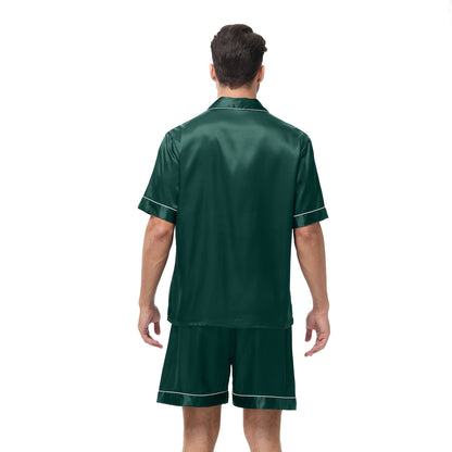 NUGGAL Pet Hair Resistant Men Silken Elegance Loungewear Set