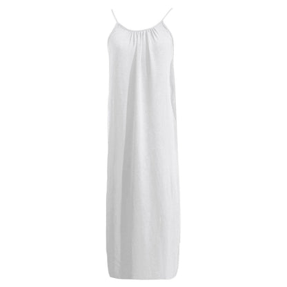 NUGGAL Pet Hair Resistant Open Back Loose Fit Slip Dress