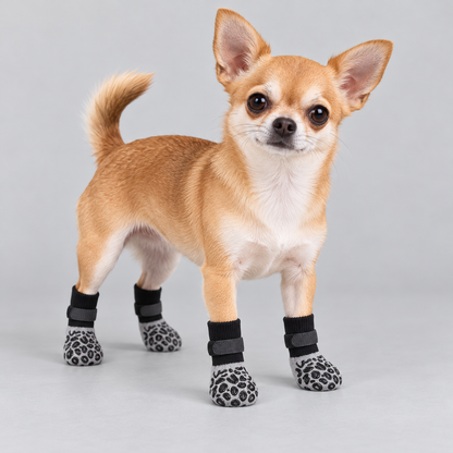 NUGGAL Anti-Slip Dog Socks with 360° Grip & Adjustable Straps (2 Sets)