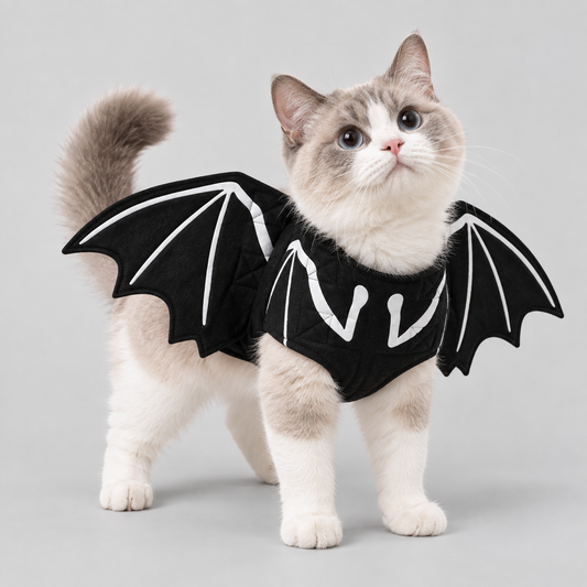 NUGGAL Halloween Bat Wings Costume for Dogs & Cats
