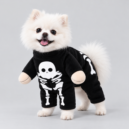 NUGGAL Halloween Skeleton Pet Costume for Dogs & Cats