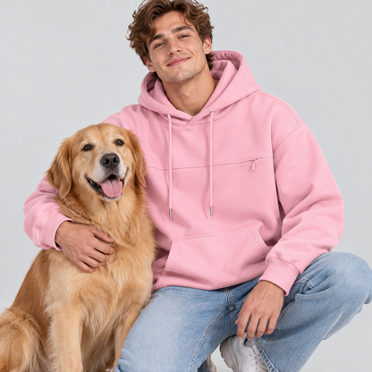 NUGGAL Pet Pouch Hoodie – Cozy Unisex Hoodie with Zippered Pet Carry Pocket